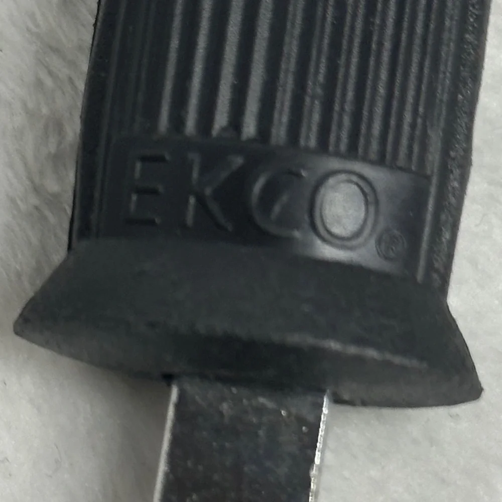 EKCO Slotted Spoon Black Excellent Nylon Stainless Steel Heat‎ Resistant Vntg